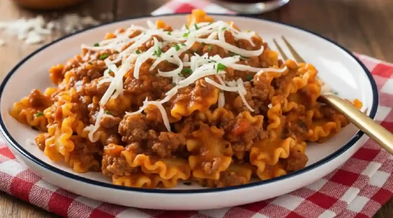 One Pot Hamburger Helper Lasagna recipe