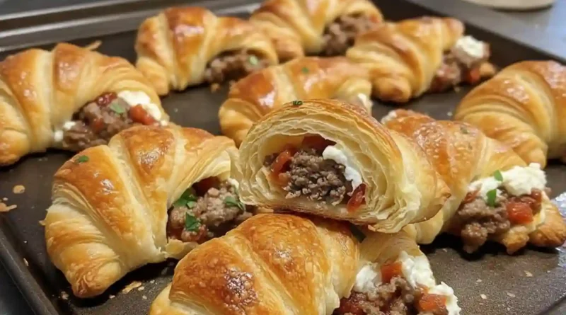 Rotel Sausage & Cream Cheese Crescents Recipe