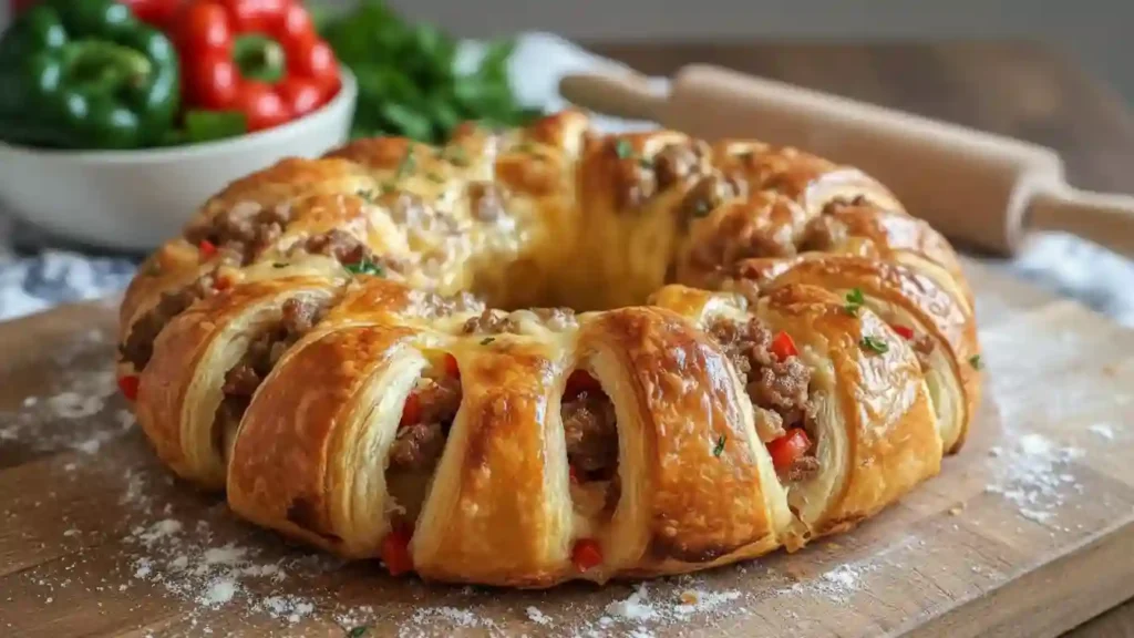 Sausage & Cheese Crescent Ring