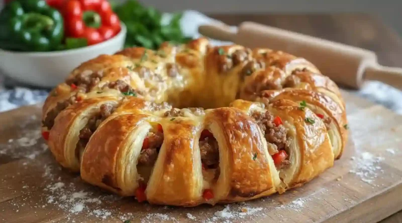 Sausage & Cheese Crescent Ring