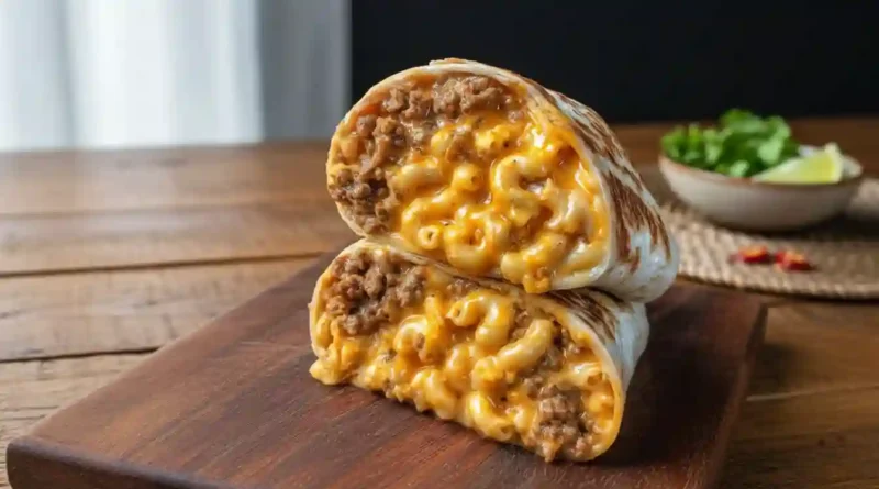 Sloppy Joe Mac & Cheese Wrap