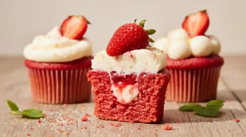 Strawberry Cheesecake Cupcakes