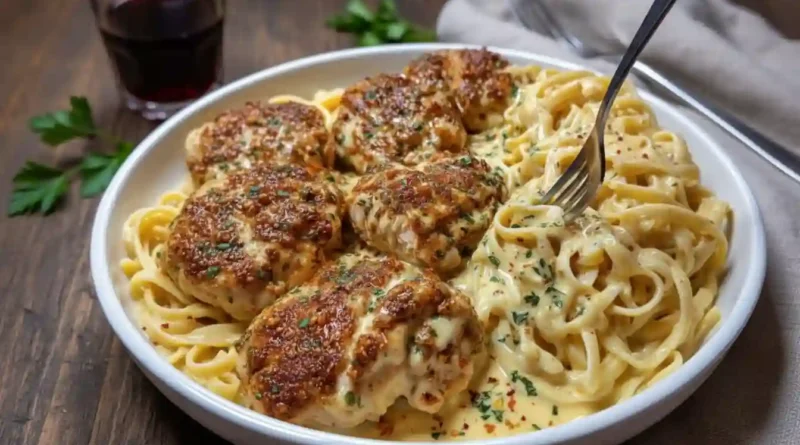 Cheesy Cajun Alfredo Pasta Chicken