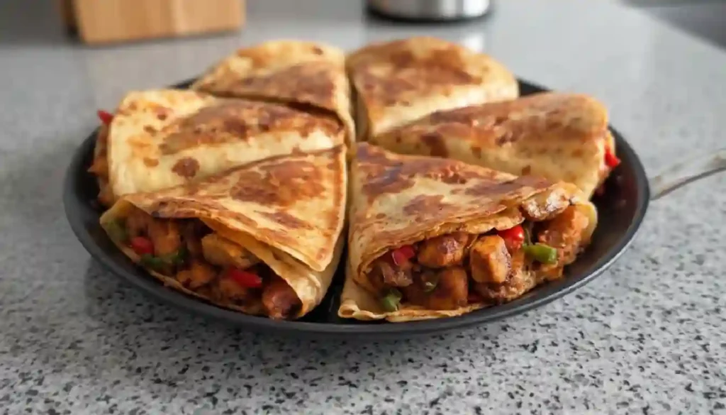 Crispy Chicken Crepes Shawarma Recipe