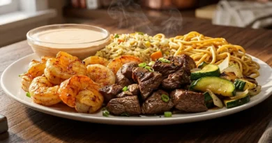 Delicious Steak and Shrimp Hibachi