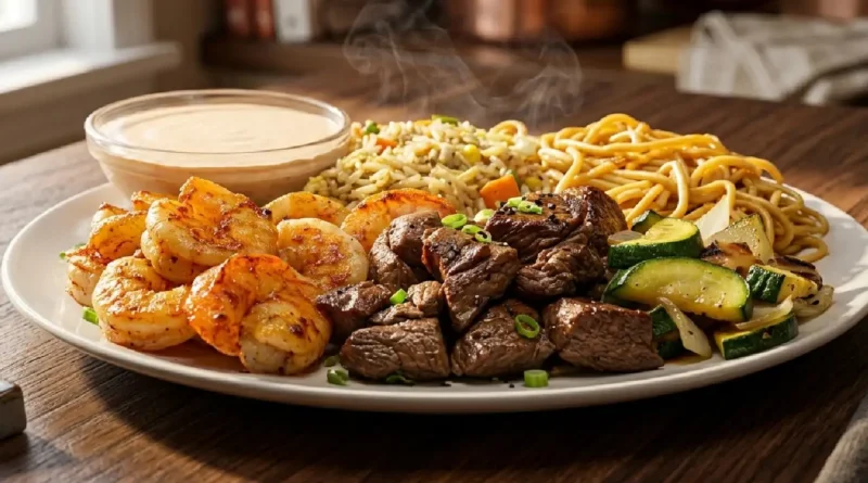 Delicious Steak and Shrimp Hibachi