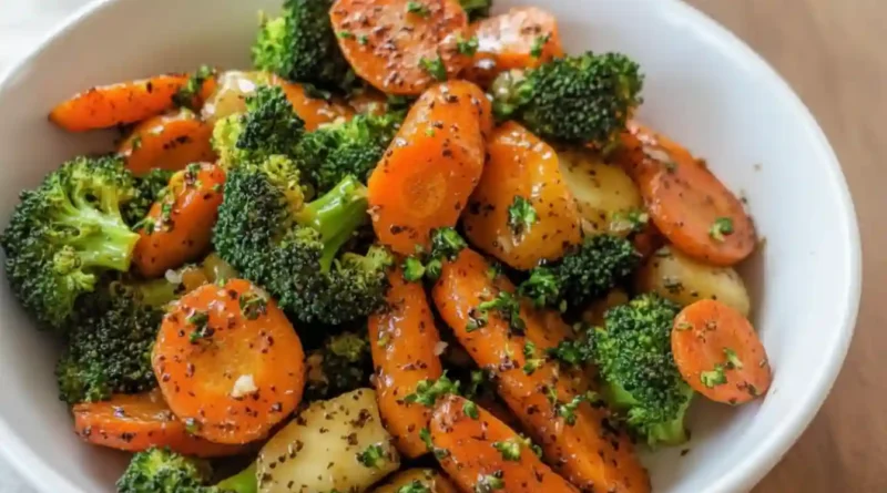 Roasted Broccoli and Carrots
