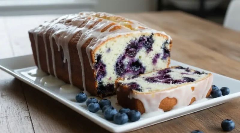 Blueberry Lemon Loaf Cake