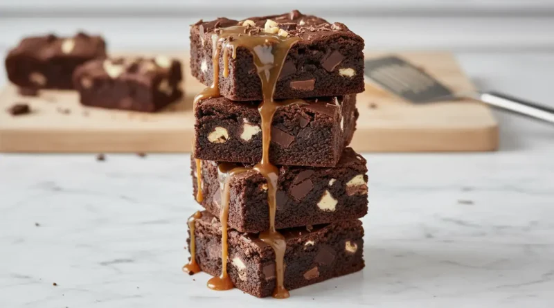 Brownie Mix Caramel Brownies