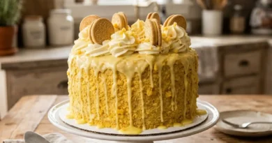Easy Homemade Lemon Crunch Cake Recipe