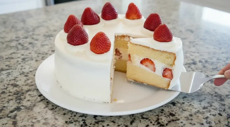 Japanese Strawberry Sponge Cake