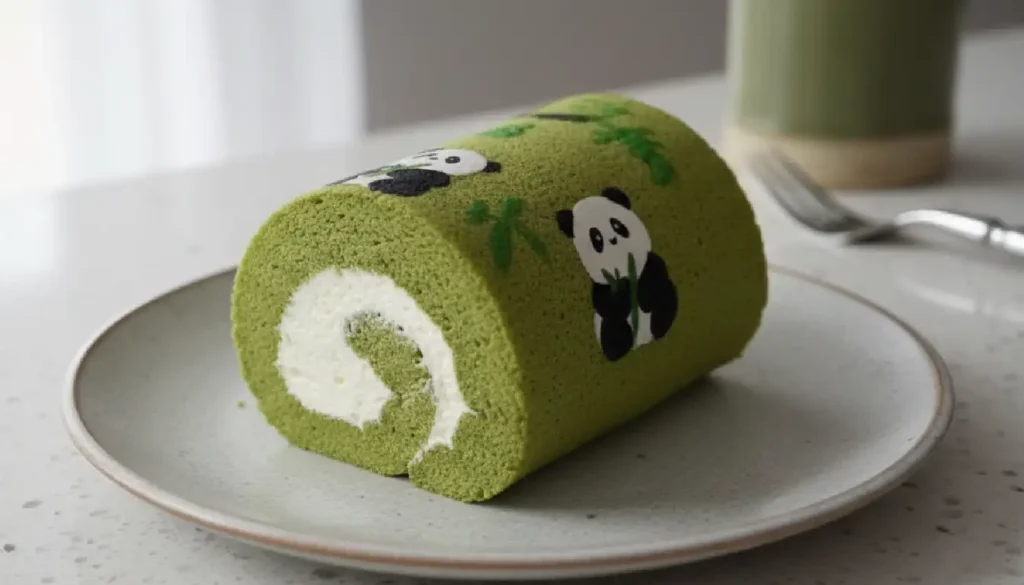 Making a cute printed Panda Cake Roll