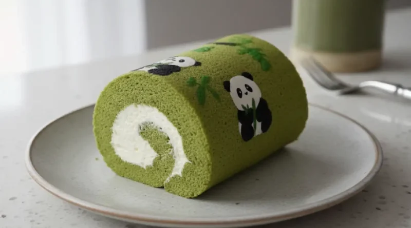Making a cute printed Panda Cake Roll