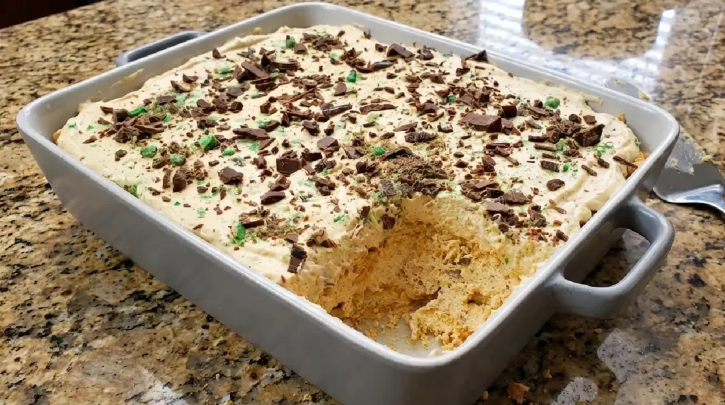 No-Bake Peppermint Crisp Tart