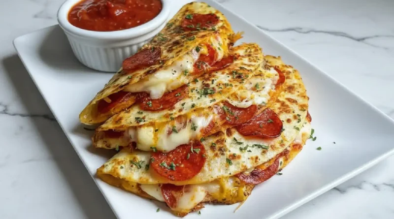 Pepperoni Pizza Quesadillas