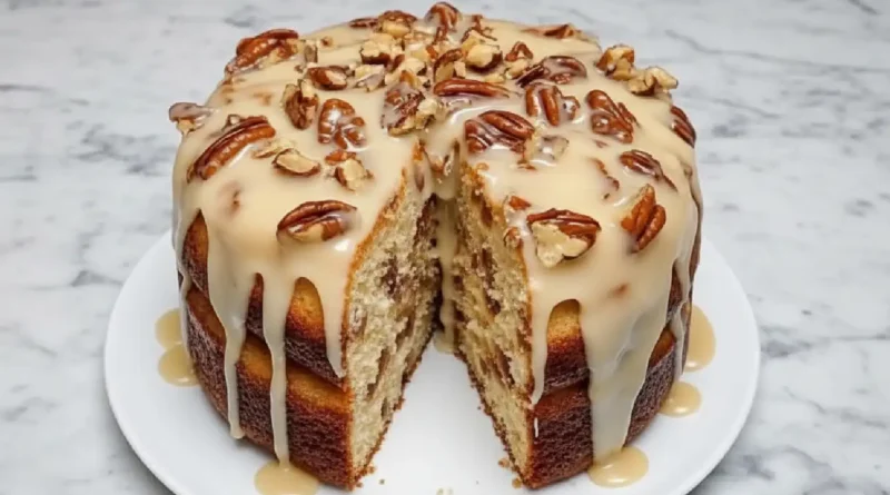 Pineapple Pecan Cream Cheese Pound Cake