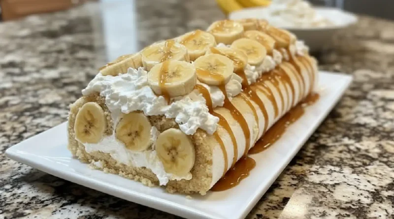 Banana Caramel Roulade