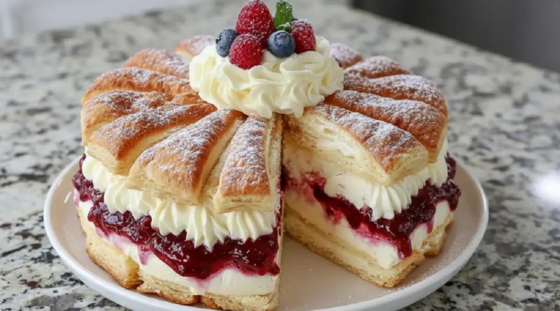 Berry Cream Pastry Cake