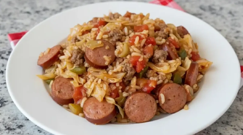 Cajun Cabbage Jambalaya