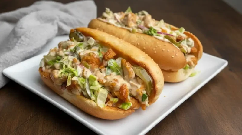 Chicken Chopped Sandwich with Alabama BBQ Sauce