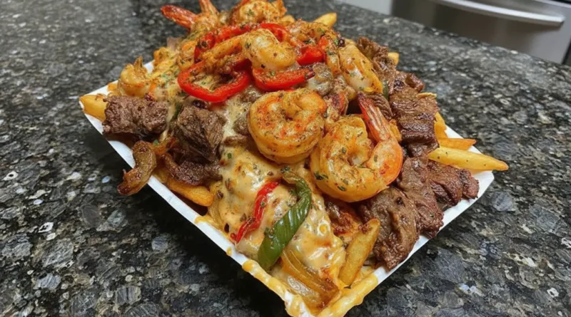 Southern Bayou Roadhouse Surf-and-Turf Loaded Fries