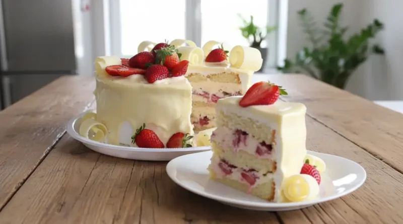 Strawberry Milk Cake Recipe
