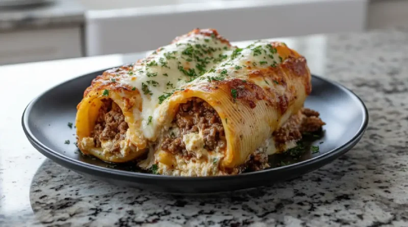 Best Cheesy Beef Stuffed Manicotti for Family Dinner