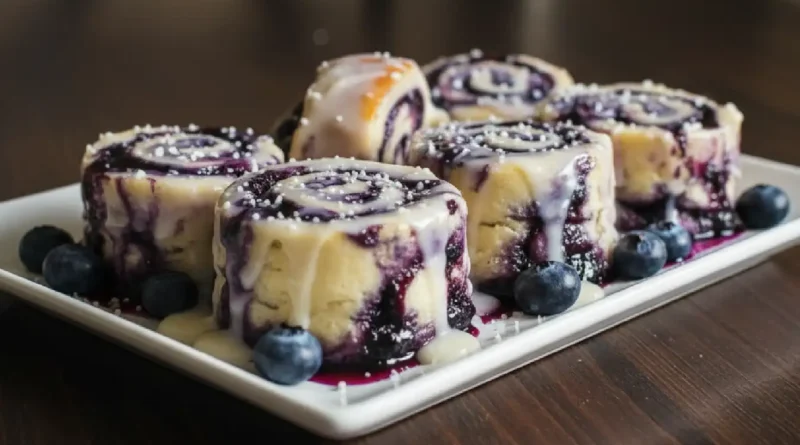 Easy Blueberry Cheesecake Rolls