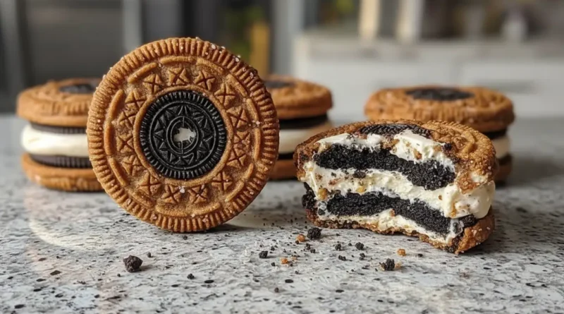 Deep-Fried Cookies and Cream Cheesecake Oreos