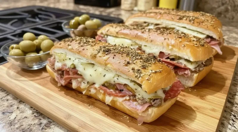 Giant Muffaletta Italian Sandwich