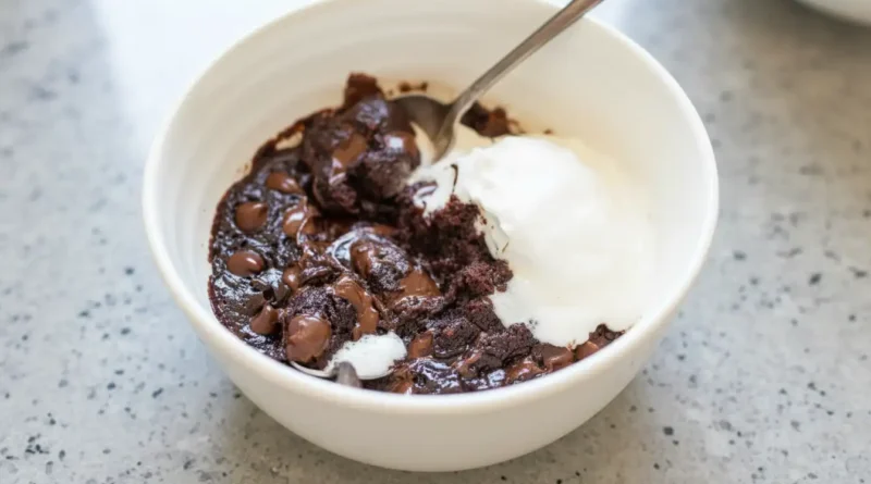 One-Minute Microwave Brownie