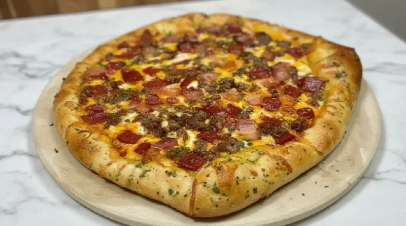 Sausage, Bacon & Pepperoni Hot Honey Pizza