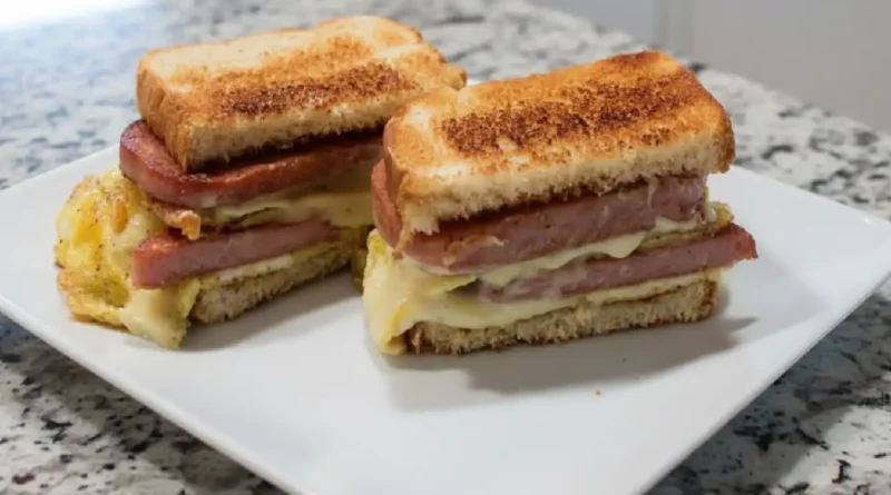 The Best Spam Egg and Cheese Sandwich Ever