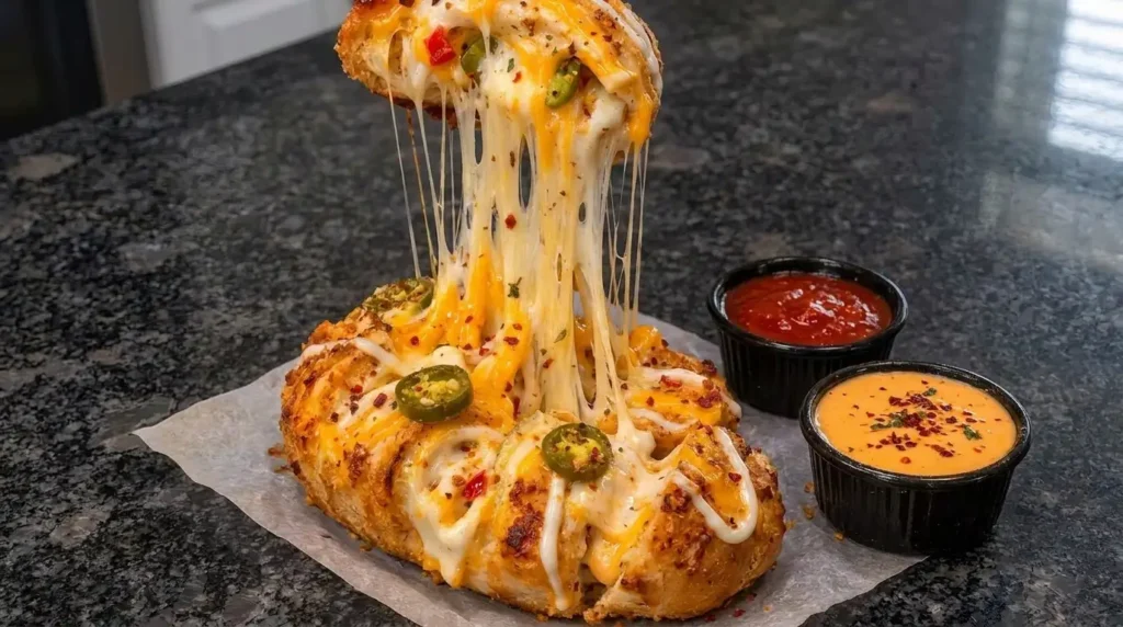 Cheesy Chicken & Corn Stuffed Bread Rolls