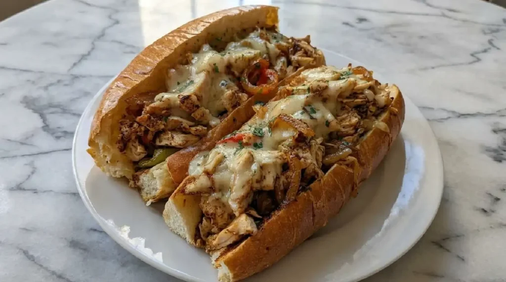 Chicken Cheese Steak Sandwiches