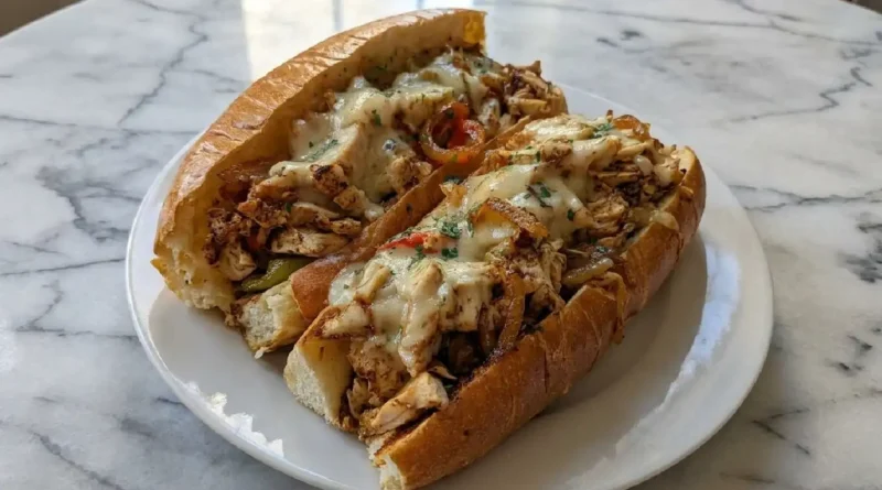 Chicken Cheese Steak Sandwiches