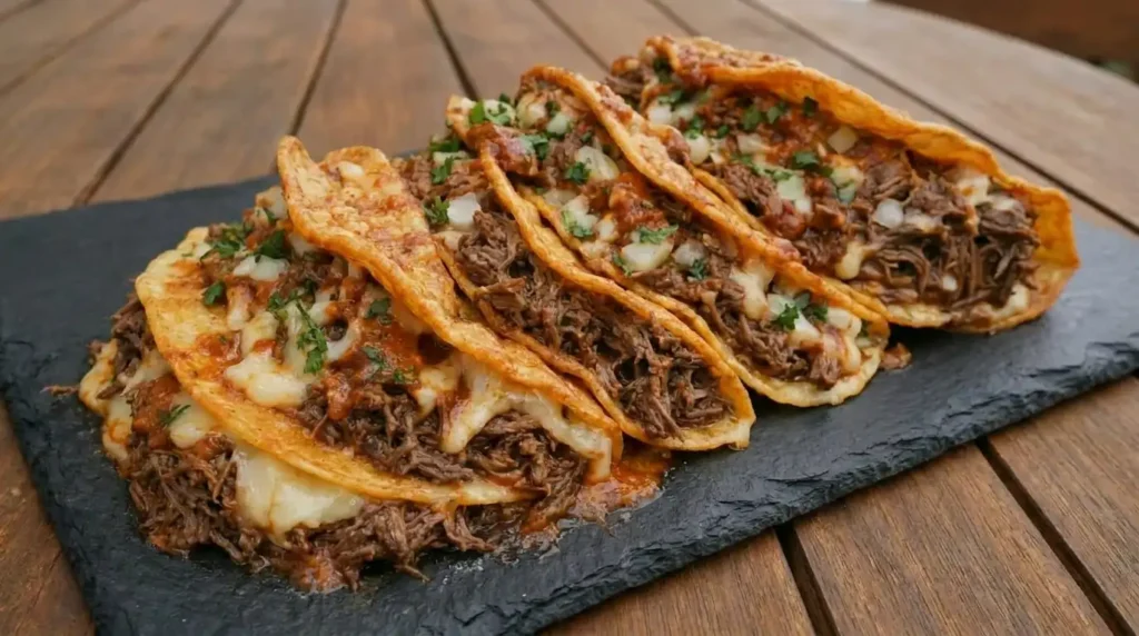 Easy Homemade Quesabirria Tacos with Consommé