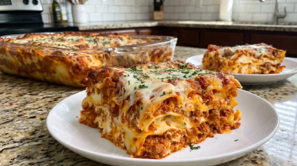 Italian Beef and Sausage Lasagna