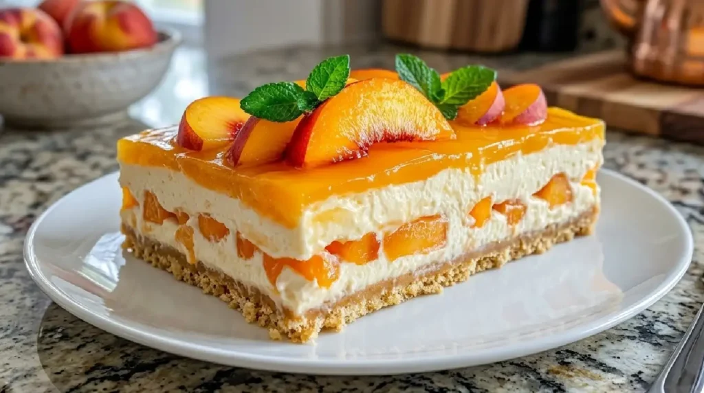Peach Pretzel Jello Salad Recipe