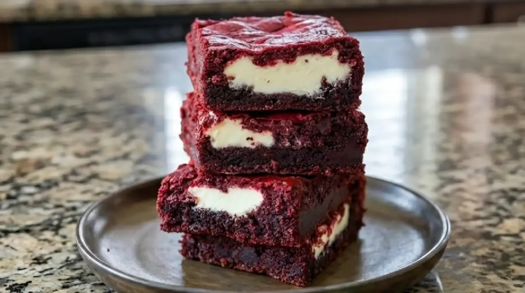 Red Velvet Cheesecake Brownies