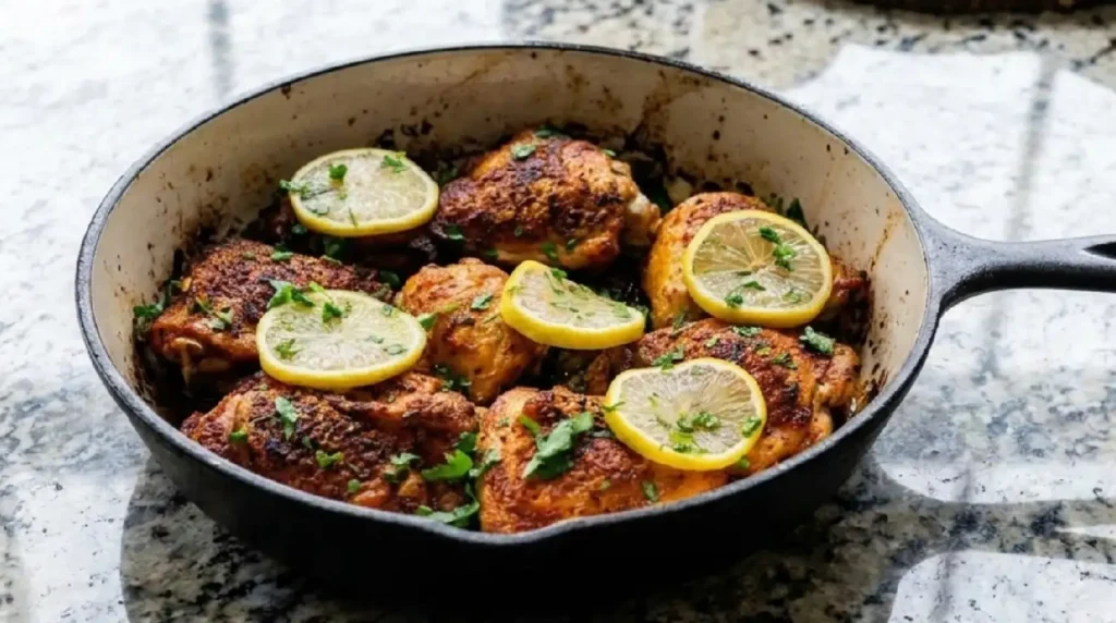 Skillet Chicken Thighs Recipe