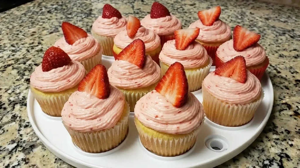 Strawberry Lemonade Cupcakes Recipe