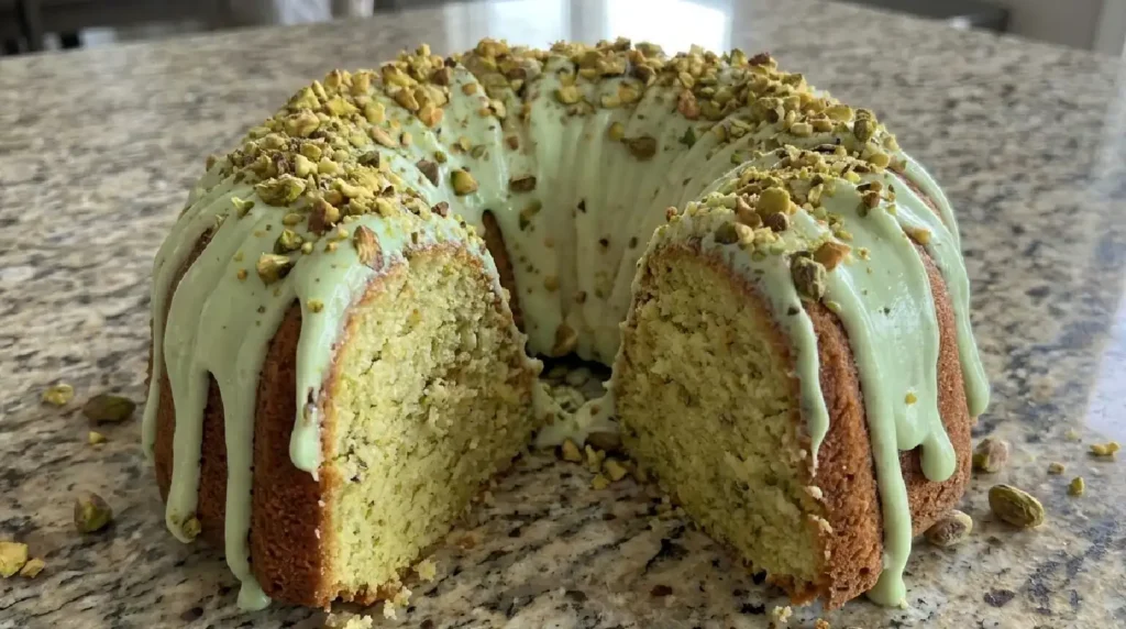 Super Moist Pistachio Bundt Cake Recipe for St. Patrick's Day