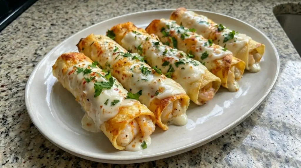 Cheesy Crab and Shrimp Tortilla Bombs Recipe