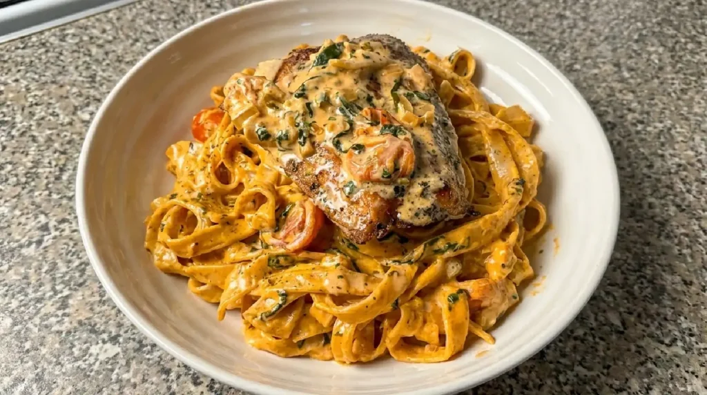 Creamy Tuscan Salmon Pasta
