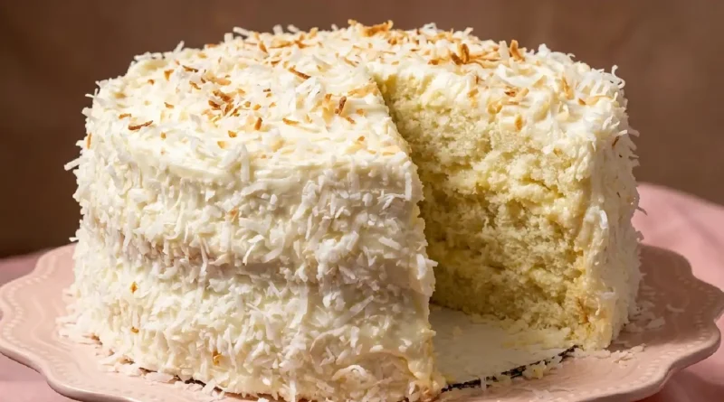 Triple Layer Coconut Cake Recipe