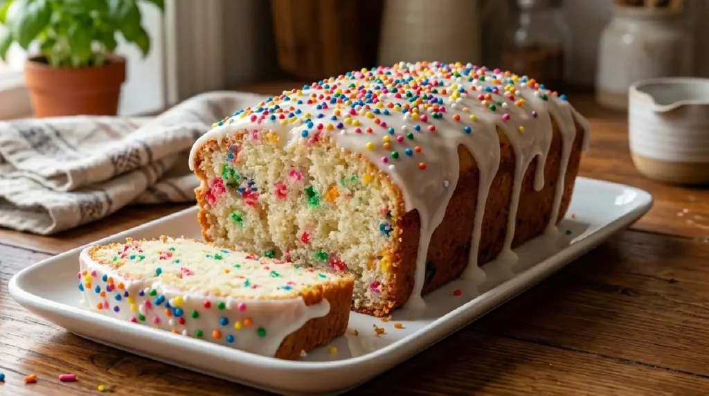 Birthday Funfetti Loaf Cake