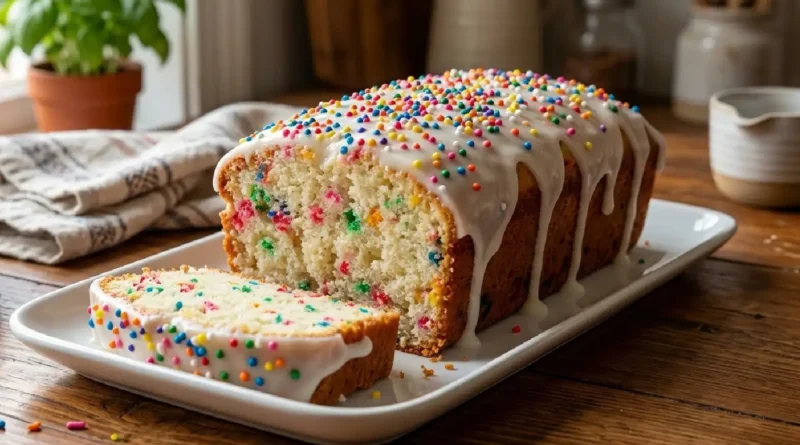 Birthday Funfetti Loaf Cake