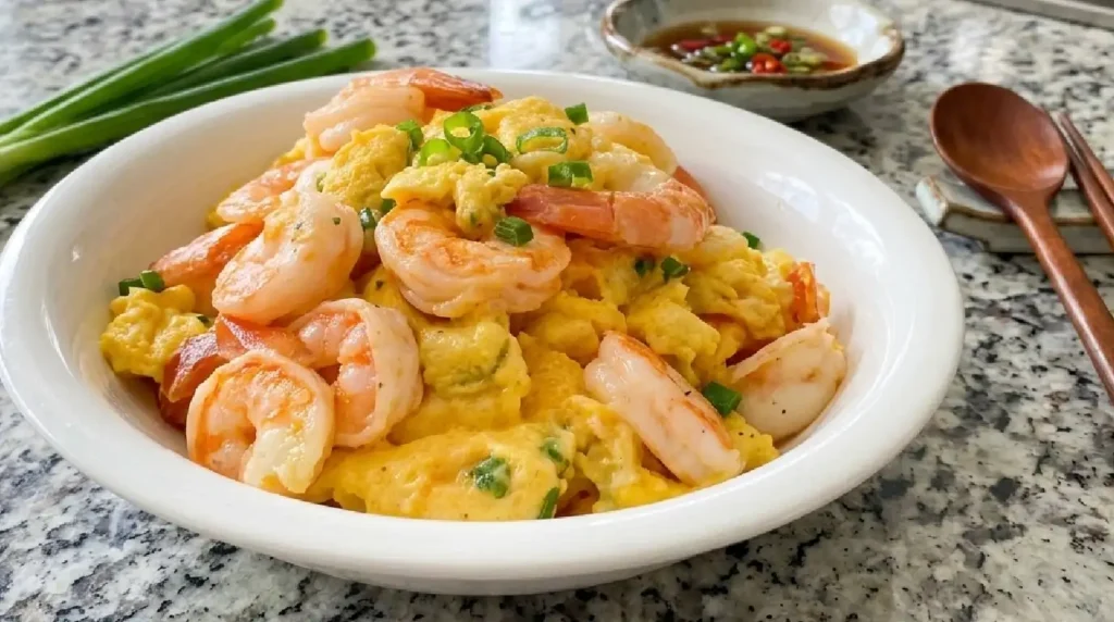 Classic Shrimp and Soft Scrambled Egg Stir-Fry