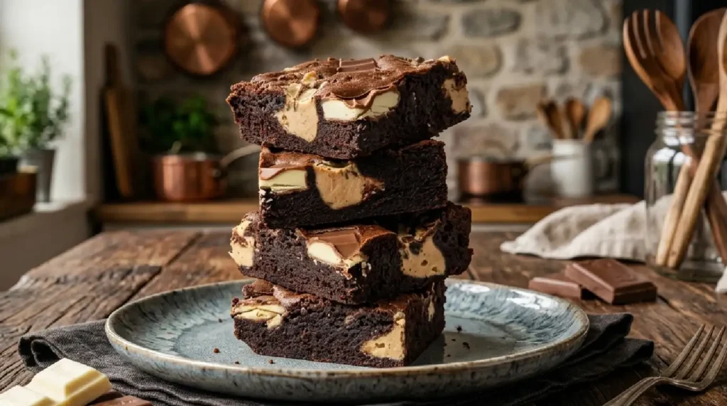 Kinder Chocolate and Bueno Brownies Recipe